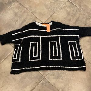 One A black and white sweatshirt - vintage